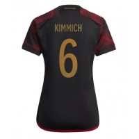 Camiseta Alemania Joshua Kimmich #6 Segunda Equipación Replica Mundial 2022 para mujer mangas cortas